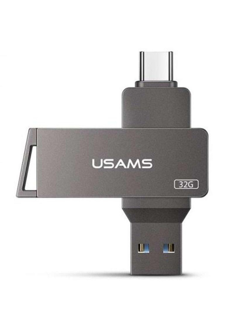 Флеш накопичувач US-ZB199 Type-C+ USB3.0 Rotatable High Speed Flash Drive 32 Gb USAMS (258784706)