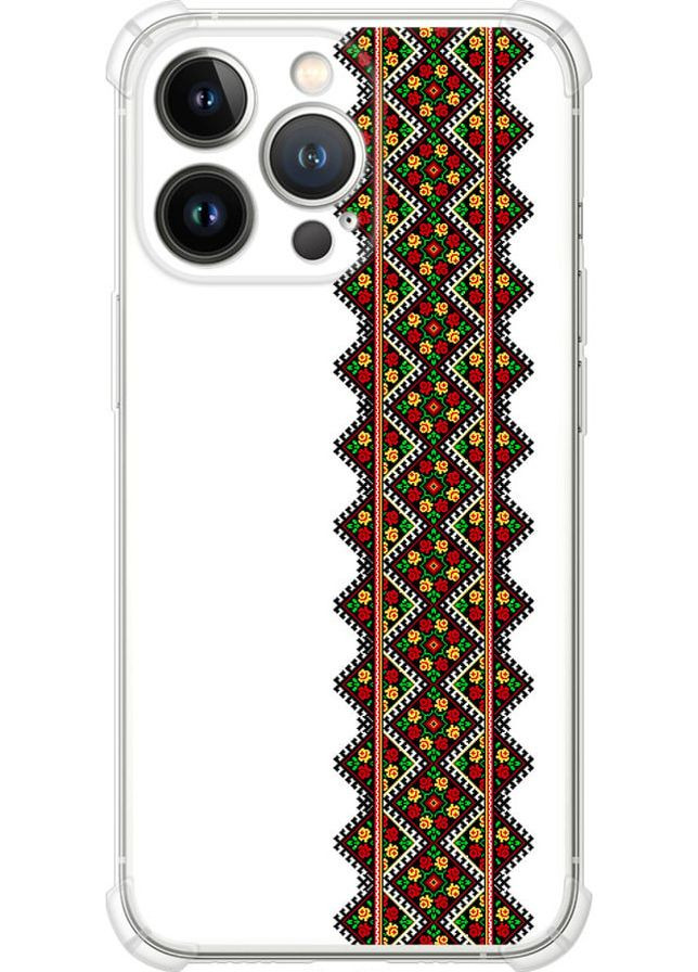 Силіконовий протиударний с посиленими кутами чохол 'Вишиванка 17' для Endorphone Apple iPhone 13 Pro (269346315)