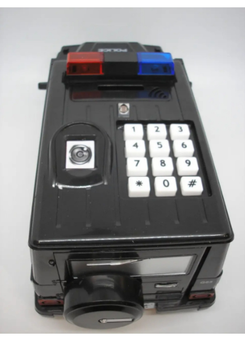 Сейф машинка копилка электронная с кодовым замком и сканером отпечатка пальца полицейская G 63 No Brand (259753322)