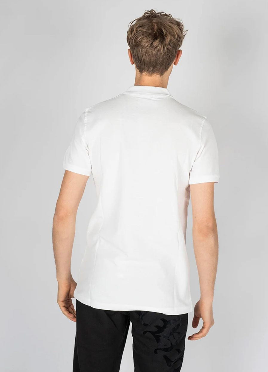 Белая футболка-поло для мужчин John Richmond