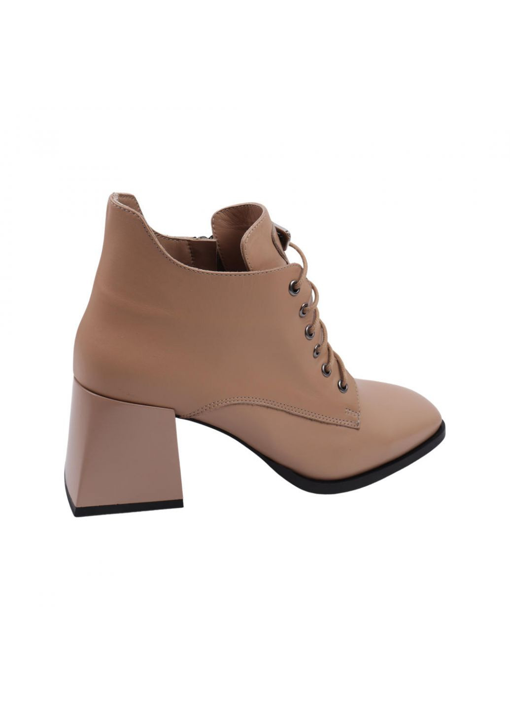 Бежеві ботильйони жіночі бежеві натуральна шкіра Estomod 82-22DH