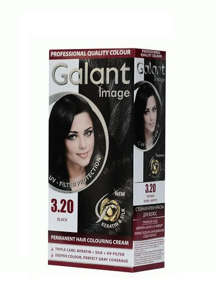 Стійка крем-фарба для волосся Image 3.20 чорний 115 мл Galant (258512389)