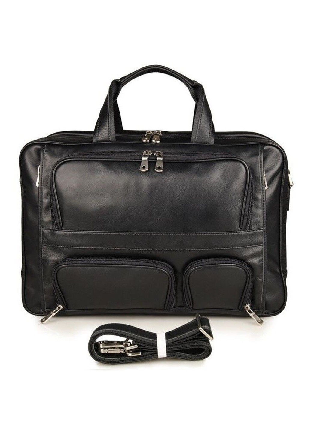 Шкіряна сумка для ноутбука 14379 Чорний Vintage (262522725)
