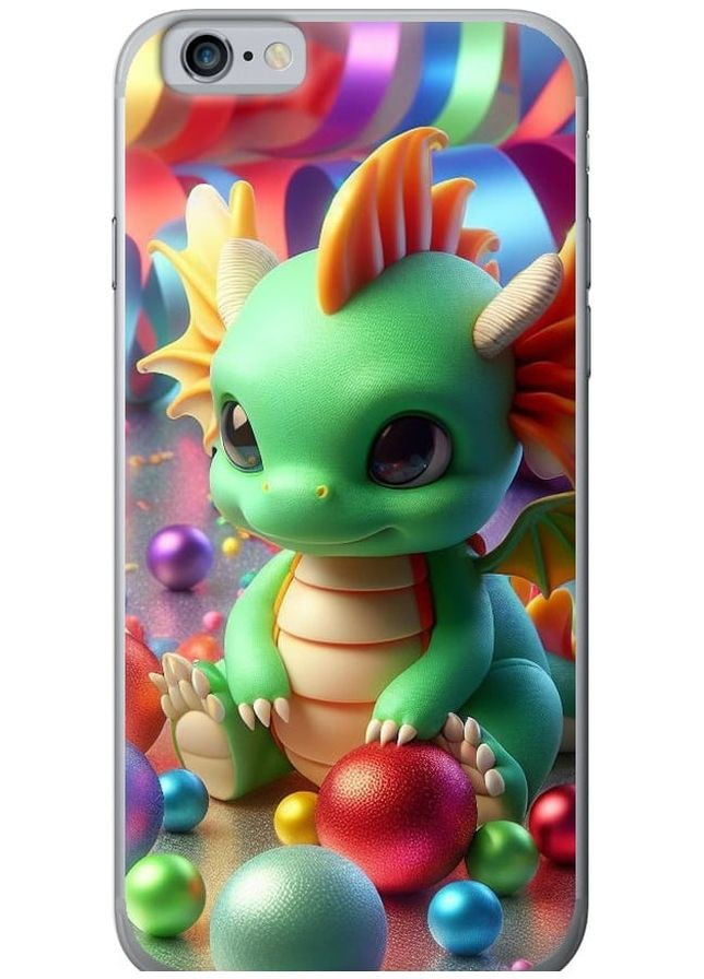 2D пластиковый чехол 'Веселый дракончик' для Endorphone Apple iPhone 6 (275458211)