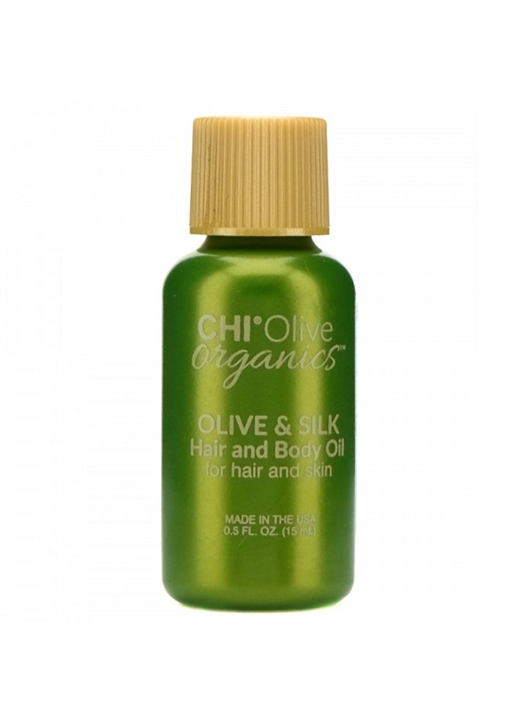 Шовкова олія для волосся і тіла Olive Organics Olive & Silk Hair and Body Oil (Мініатюра) 15 мл CHI (277965795)