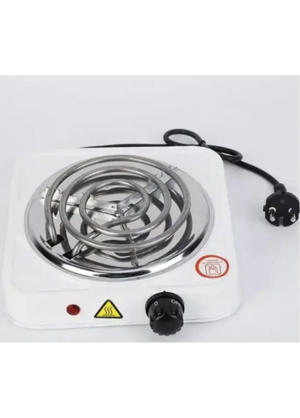 Плита електрична одноконфоркова спіральна Hot Plate 1000W 220V/50Hz Білий (5711А) Good Idea tokiwa tl5711 (256687988)