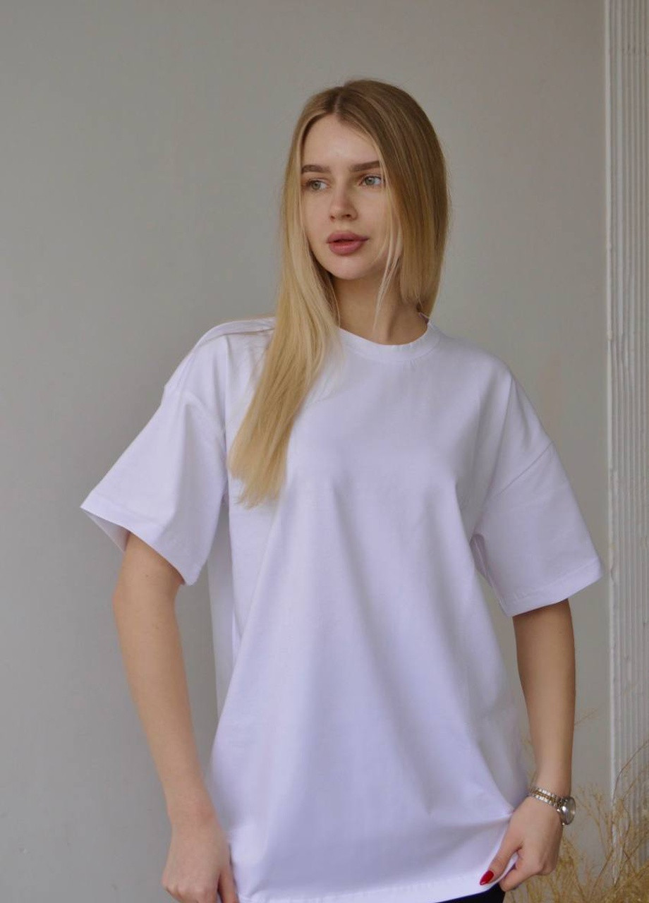 Біла жіноча футболка кулір No Brand