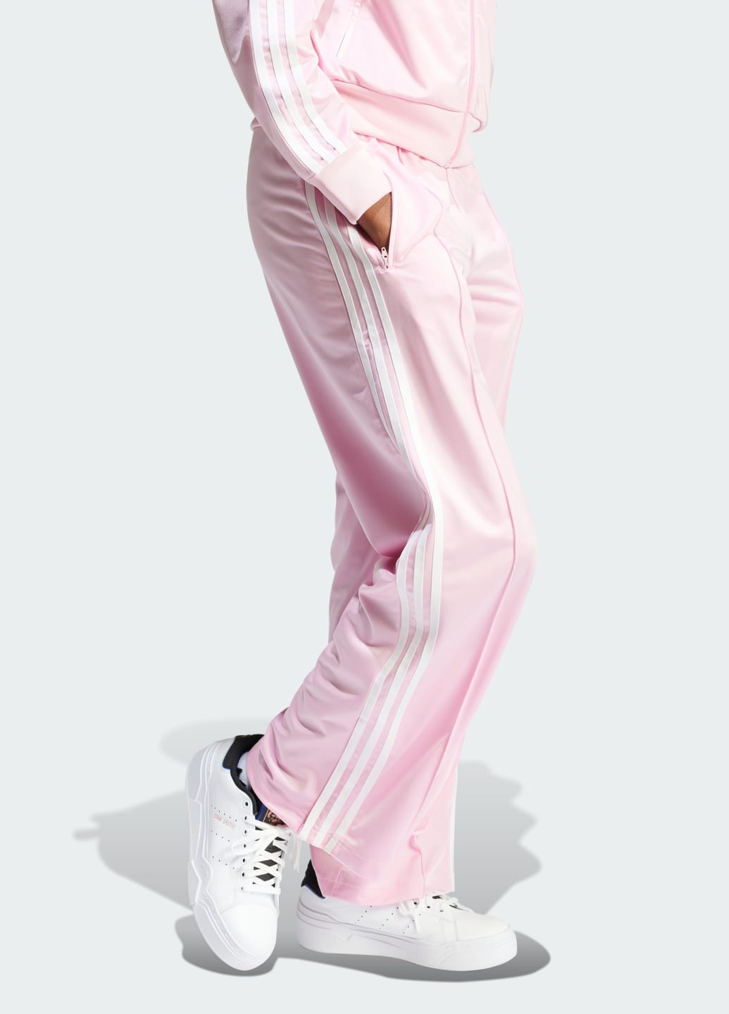 Розовые спортивные демисезонные брюки adidas