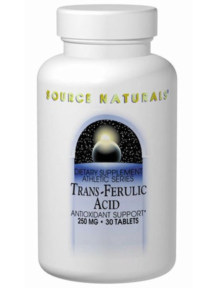 Trans-Ferulic Acid 250 mg 30 Tabs Source Naturals (258499217)