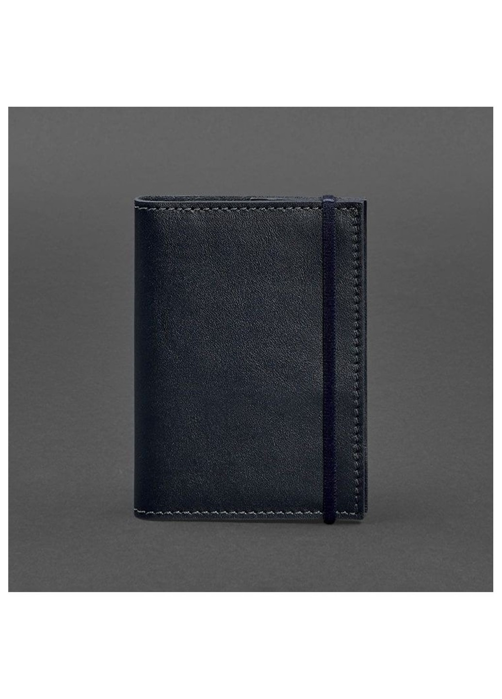 Кожаная обложка для паспорта 1.0 темно-синяя краст BN-OP-1-NAVY-BLUE BlankNote (263519119)