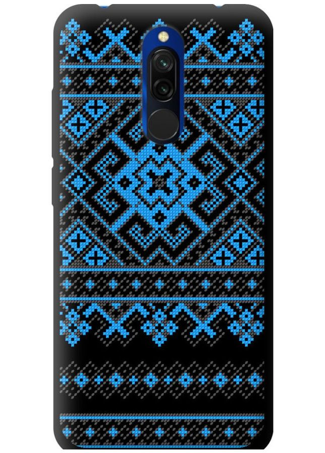 TPU чорний чохол 'Вишиванка 44' для Endorphone Xiaomi Redmi 8 (269357536)