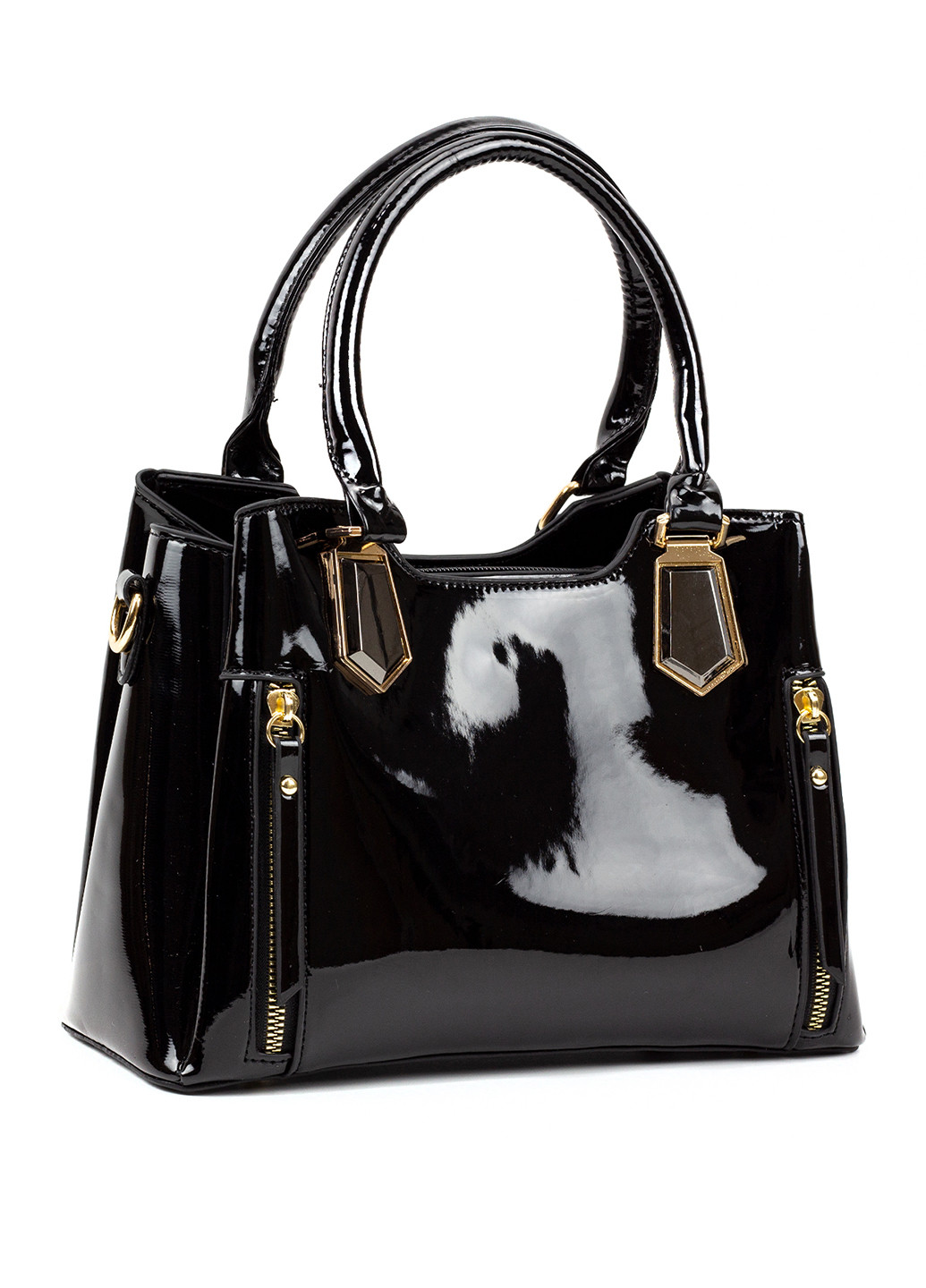 Женская лакированная сумка, черная Corze ab14061 (264073294)