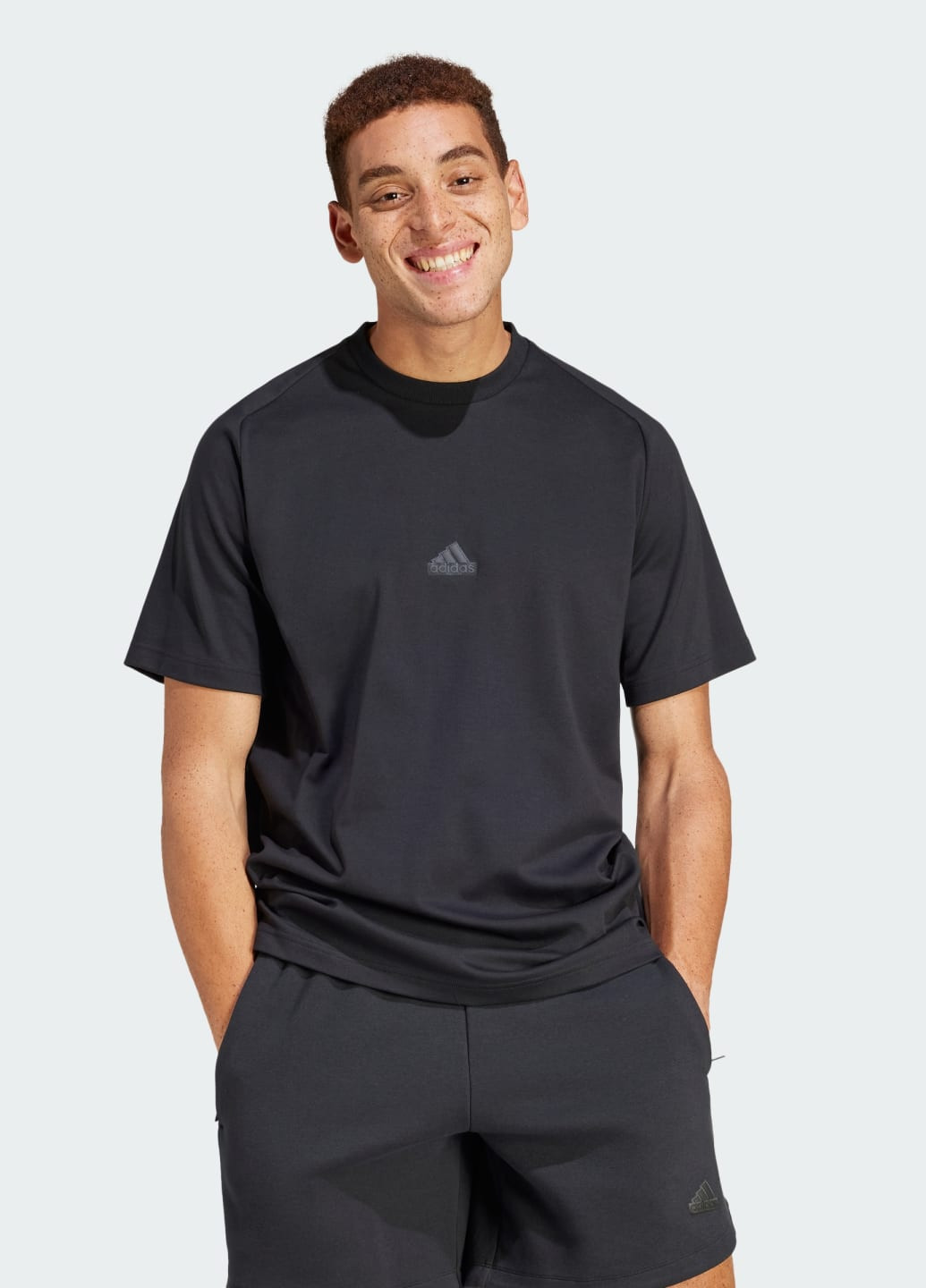 Черная футболка z.n.e. adidas