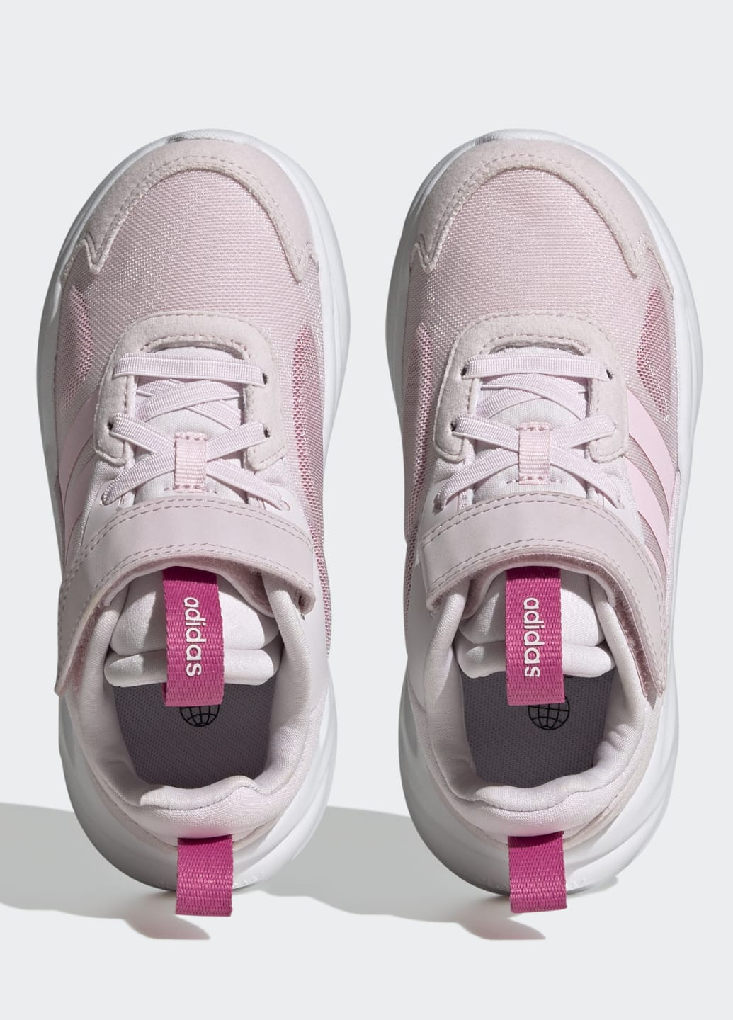 Розовые всесезонные кроссовки ozelle running lifestyle elastic lace with top strap adidas