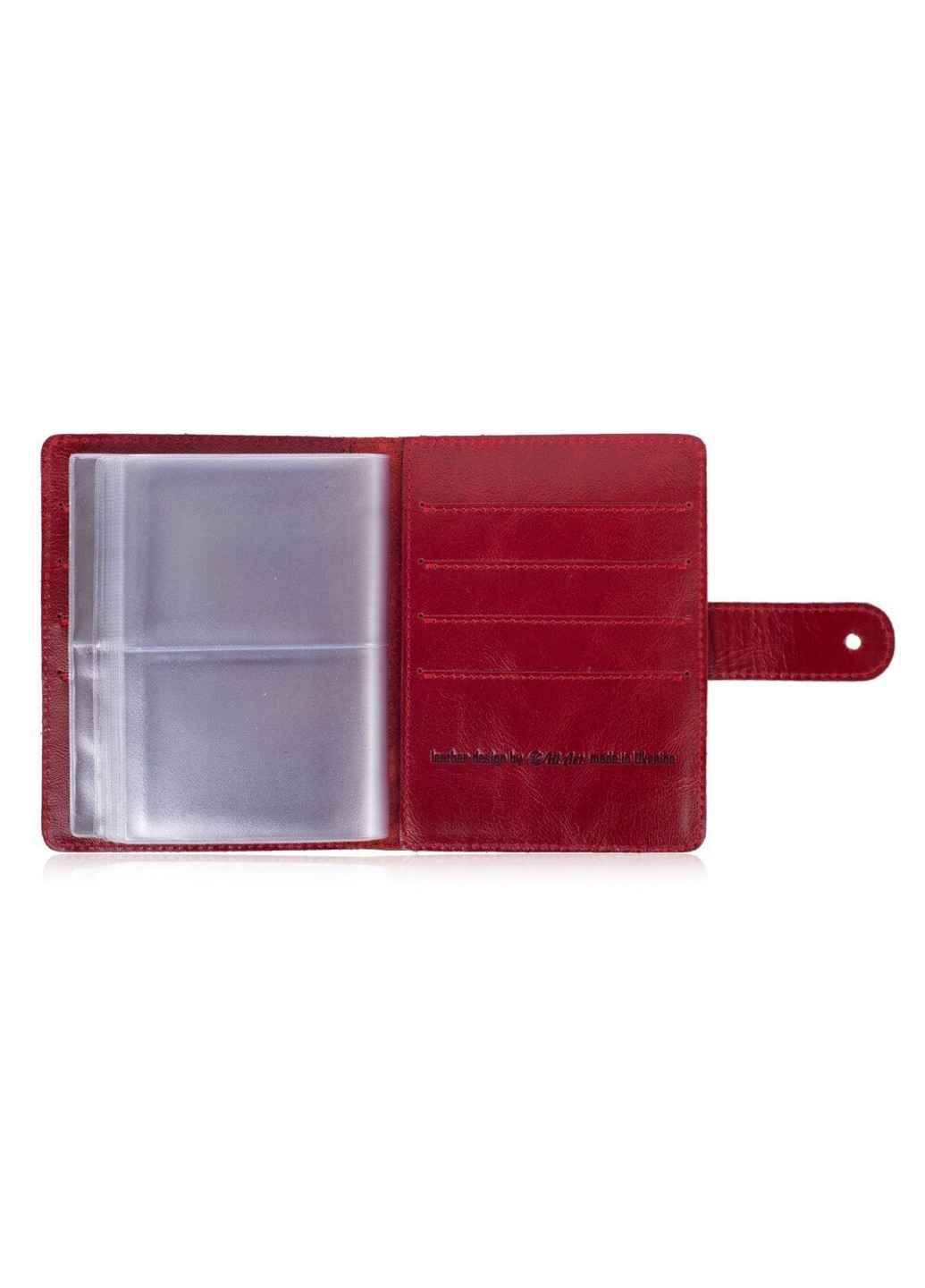 Картхолдер из кожи HiArt CH-06 Crystal Red Buta Art Hi Art (268371870)