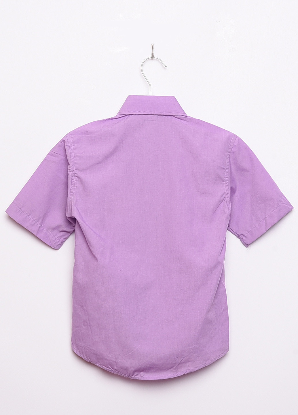 Фиолетовая классическая рубашка однотонная Let's Shop