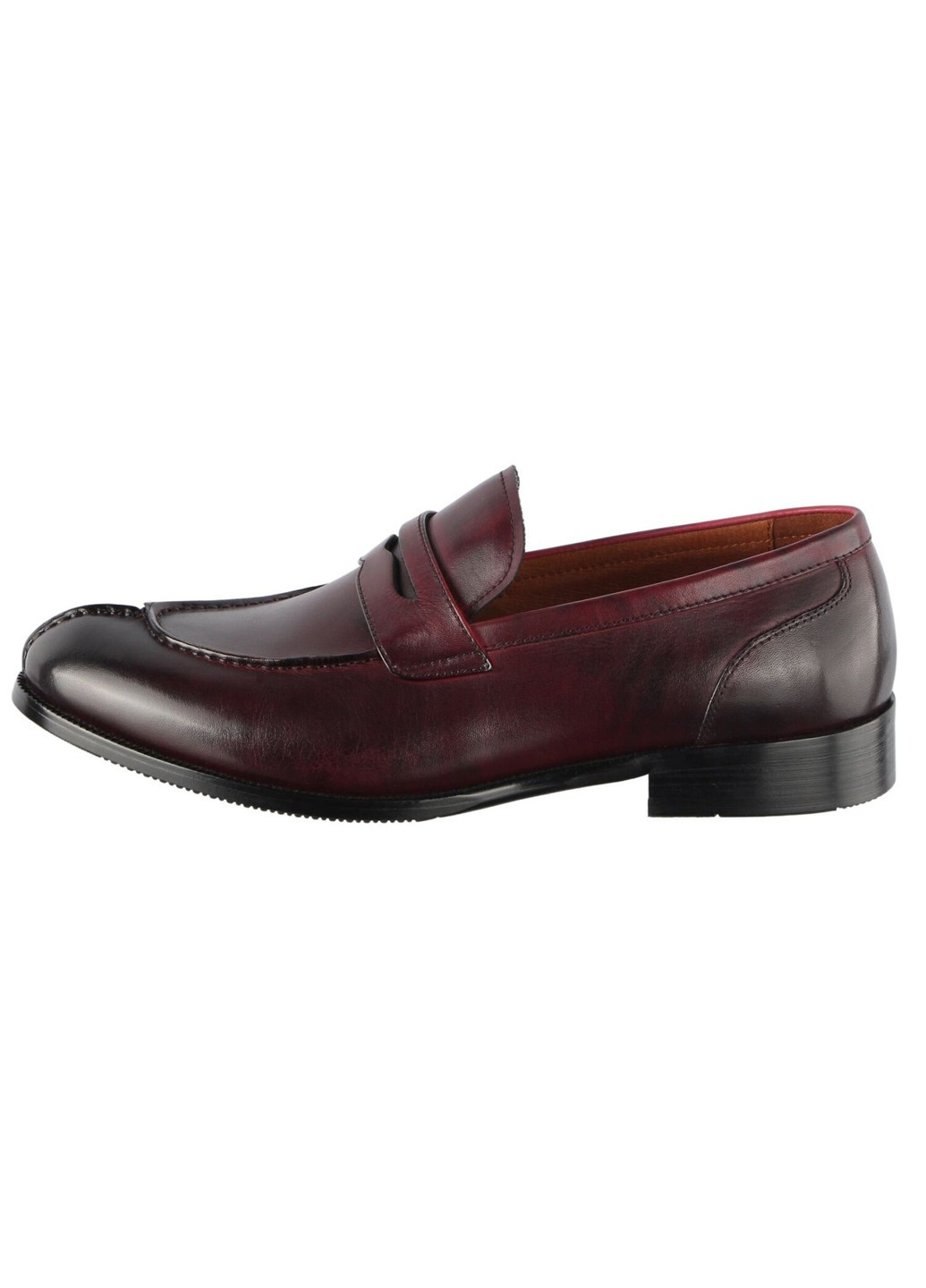 Бордовые мужские классические туфли 110291 Lido Marinozzi без шнурков
