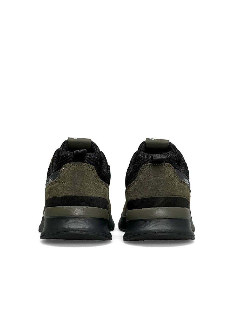 Оливковые (хаки) демисезонные кроссовки мужские, вьетнам adidas Retropy Black Army Green