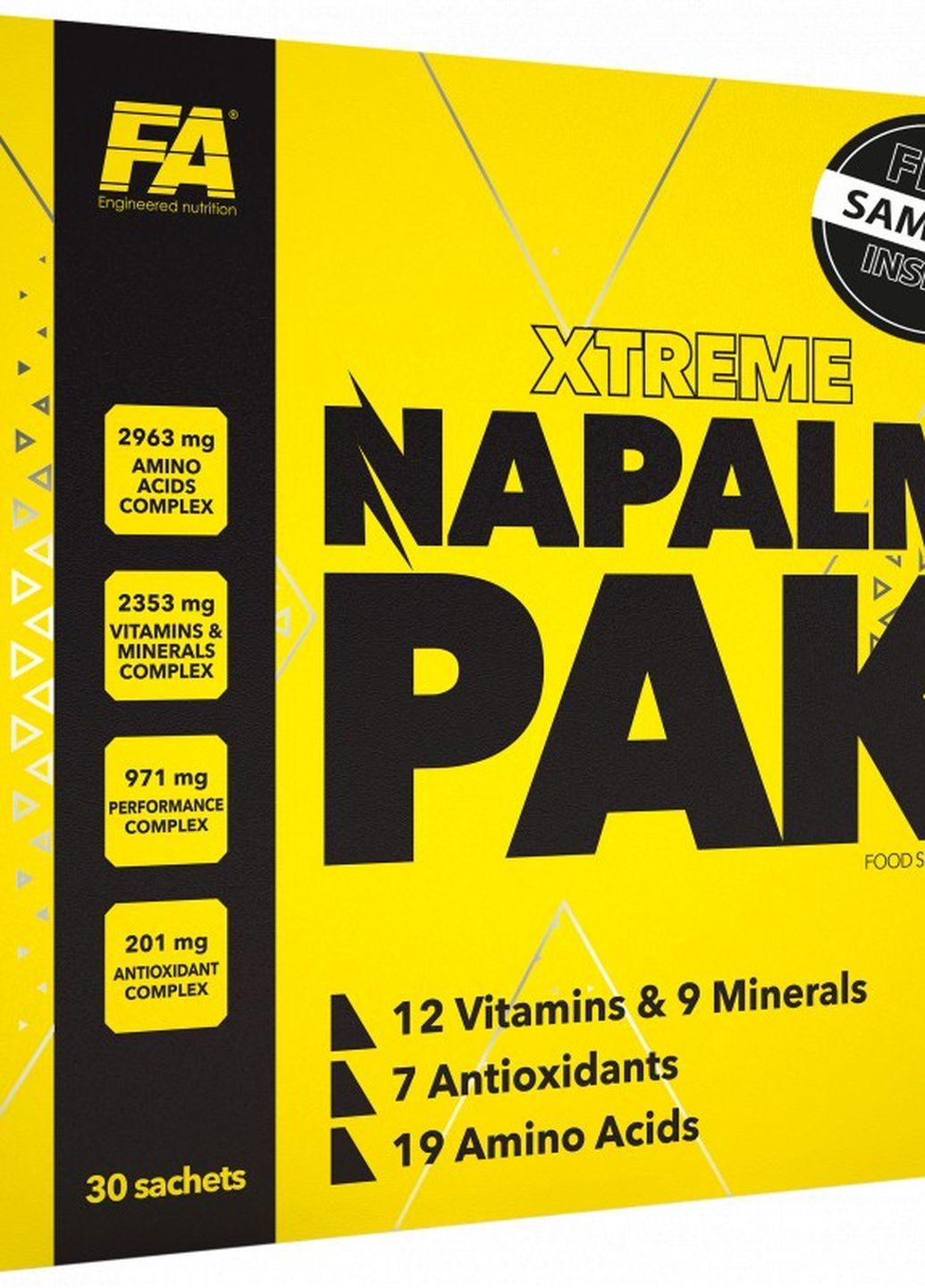 Вітамінно-мінеральний комплекс Napalm Pak 30 packs Fitness Authority (262297121)