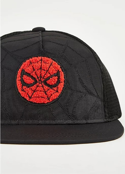 Детская кепка с Человеком пауком для мальчика 104-128 размер черная 505919283 George (259109416)