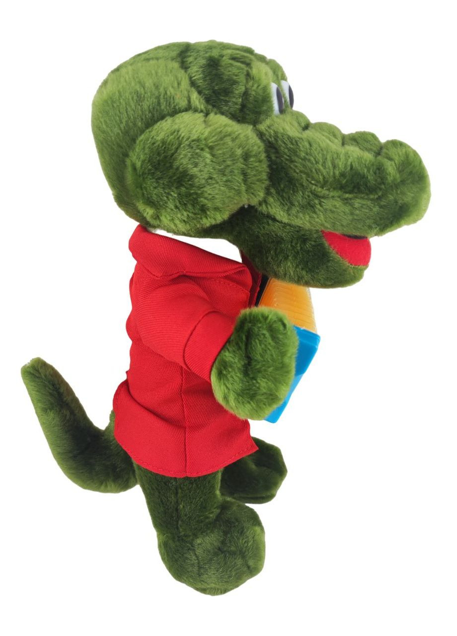 М'яка іграшка персонаж Крокодил Гена з гармошкою музичний, 28 см (141053) A-Toys (260027399)