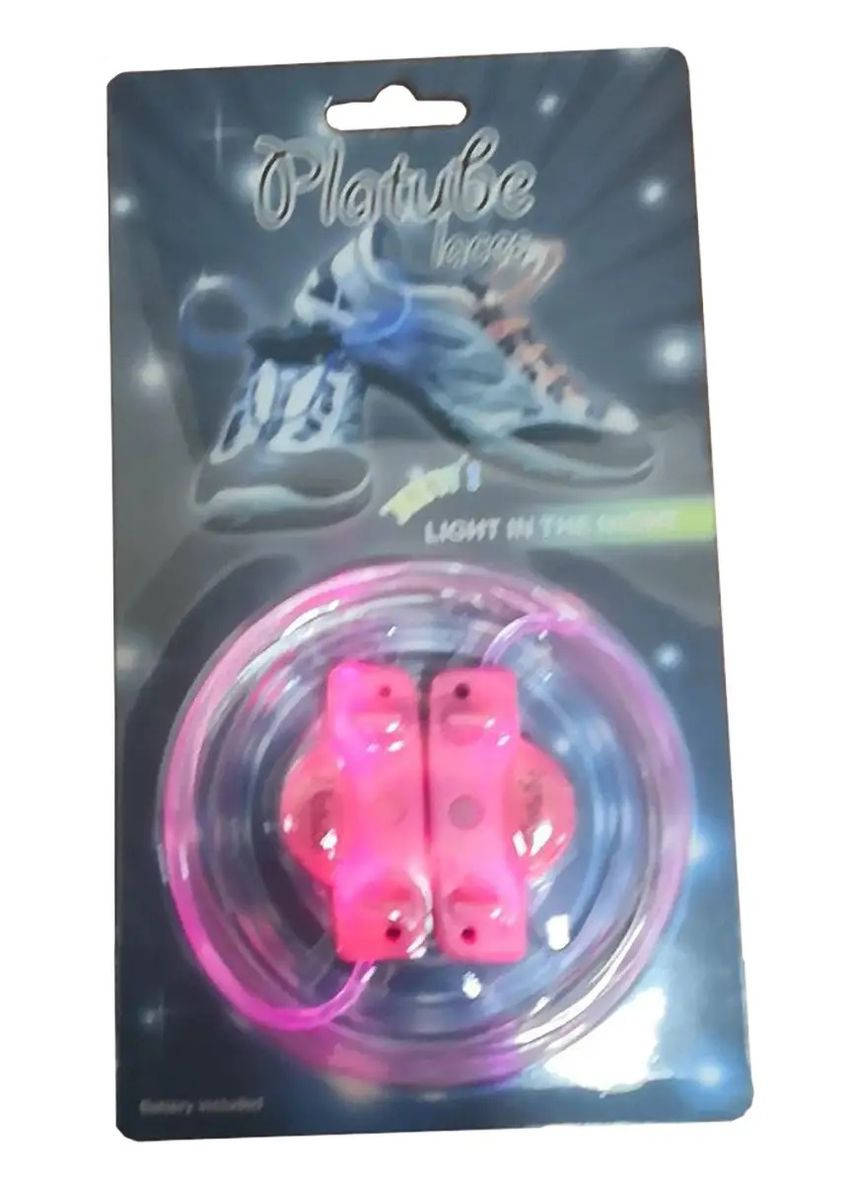 Светящиеся шнурки - Розовый мерцающие шнурки для обуви No Brand (276973267)