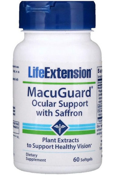 MacuGuard Ocular Support 60 Softgels Life Extension (256720350)