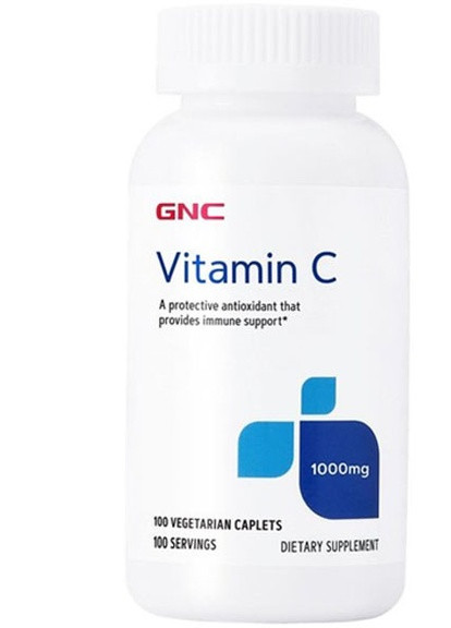 Vitamin C 1000 mg 100 Veg Caplets GNC (256722638)