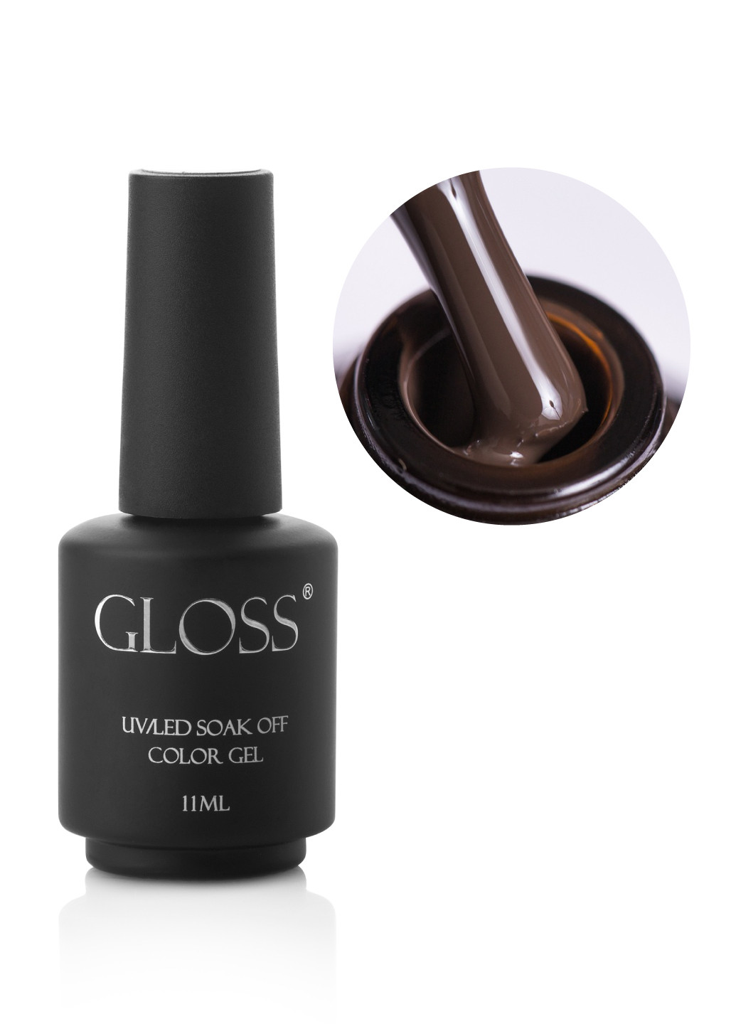 Гель-лак GLOSS 313 (холодний шоколадний), 11 мл Gloss Company темний (269462440)