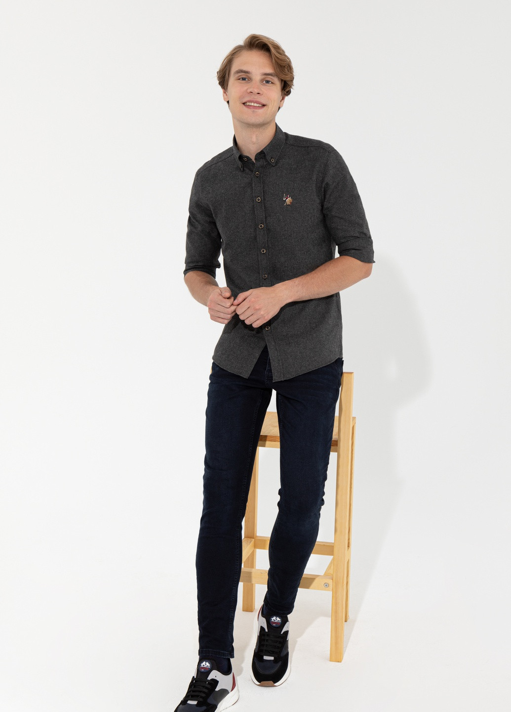 Черная рубашка U.S. Polo Assn.