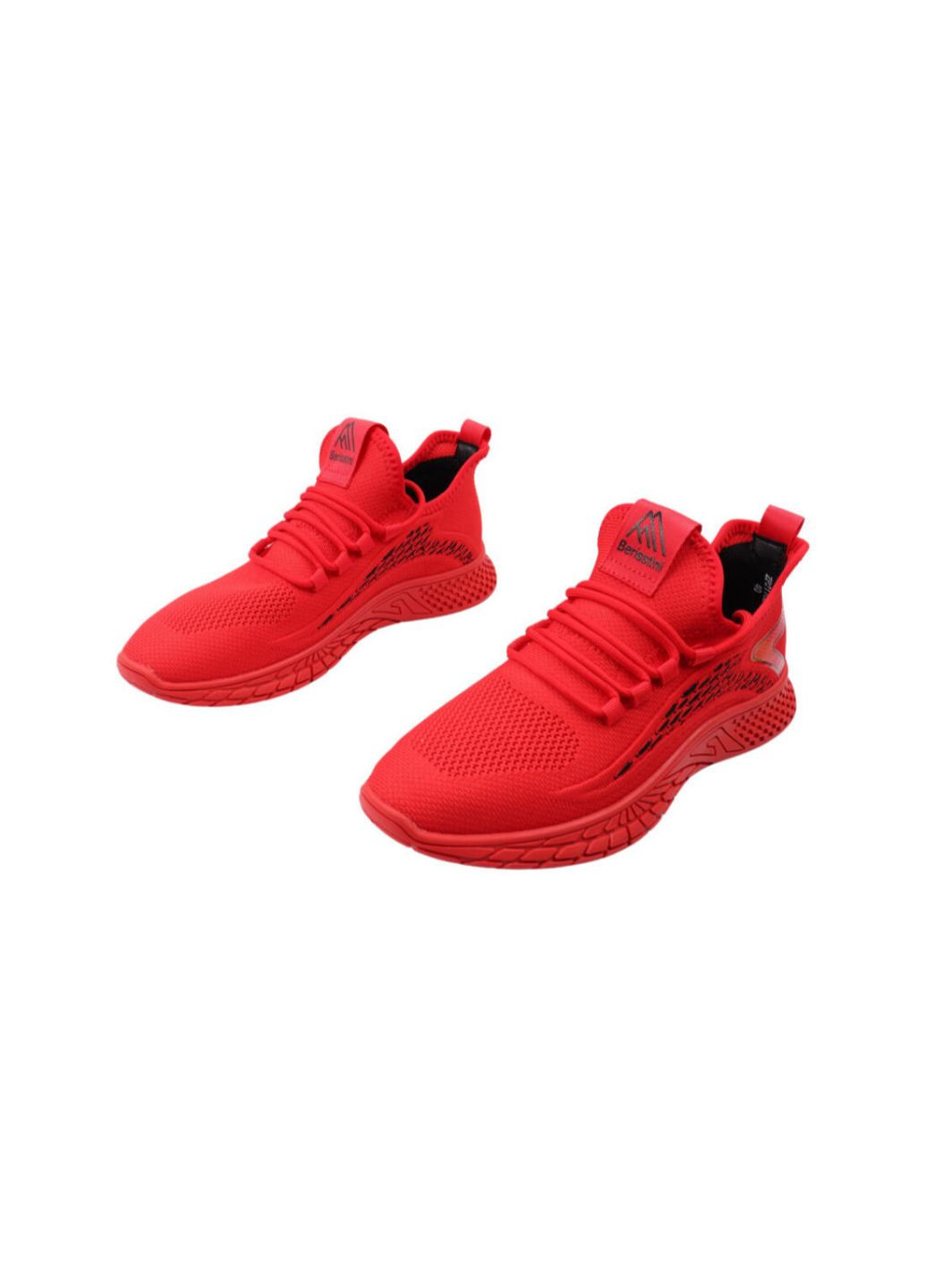 Червоні кросівки чоловічі червоні текстиль Berisstini 71-22LK