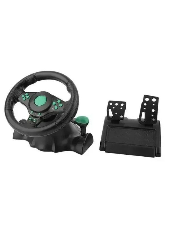 Игровой вибрационный гоночный руль с педалями и КПП 3 в 1 PS3/PS2/PC Профессиональный игровой руль No Brand (276322192)