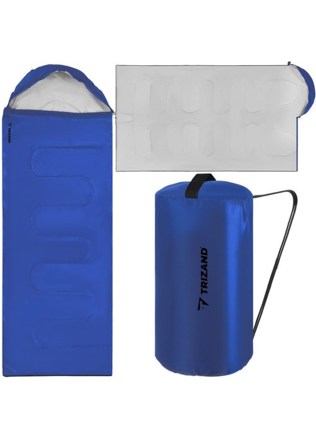 Спальный мешок спальник одеяло плед туристический походный водонепроницаемый с капюшоном 200х150 см (474875-Prob) Синий Unbranded (260072260)