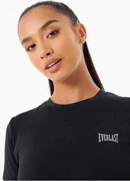 Женская спортивная черная футболка Crew Fit. Оригинал. Размер M Everlast - (262808166)