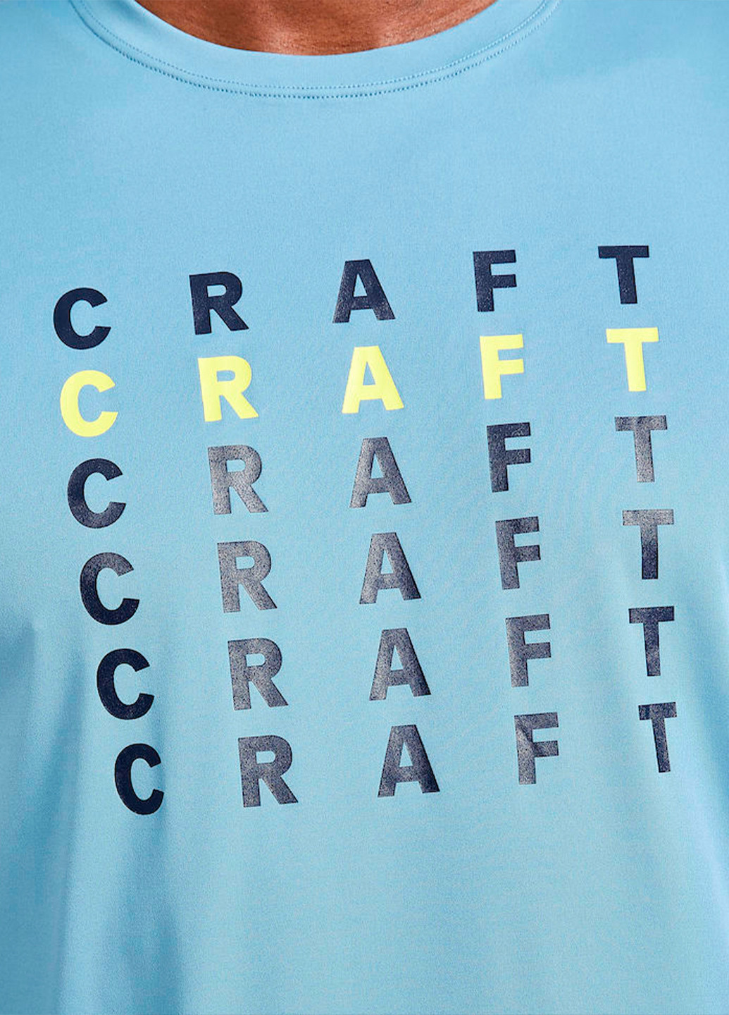 Блакитна чоловіча футболка Craft Core Charge Tee