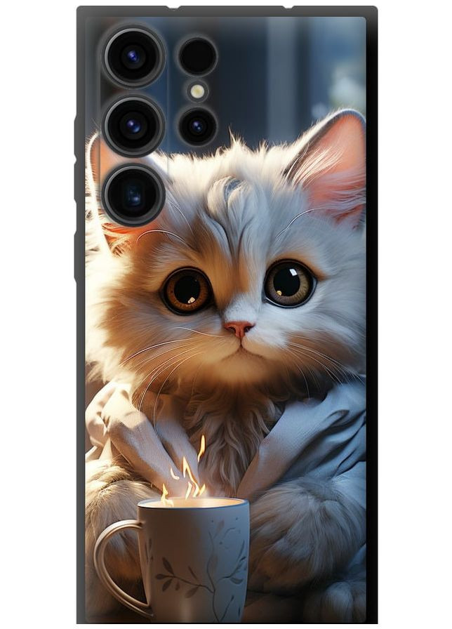 TPU чохол 'Білий кіт' для Endorphone Samsung Galaxy S23 Ultra (265393284)