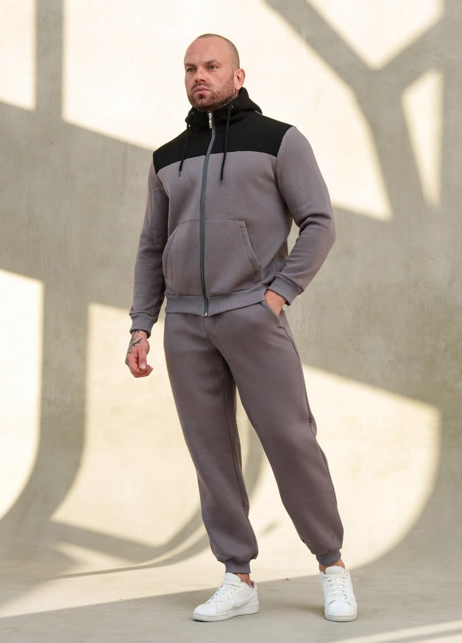 Костюм спортивный Оверсайз мужской на флисе No Brand спортивный костюм (270363564)