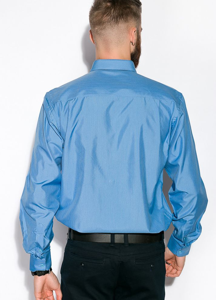 Голубой классическая рубашка однотонная Time of Style