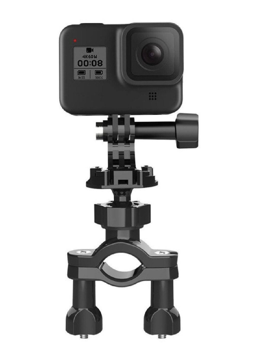 Крепление фиксатор зажим держатель на руль на шарнирной головке для экшн камер GoPro (474933-Prob) Черное Unbranded (260567468)