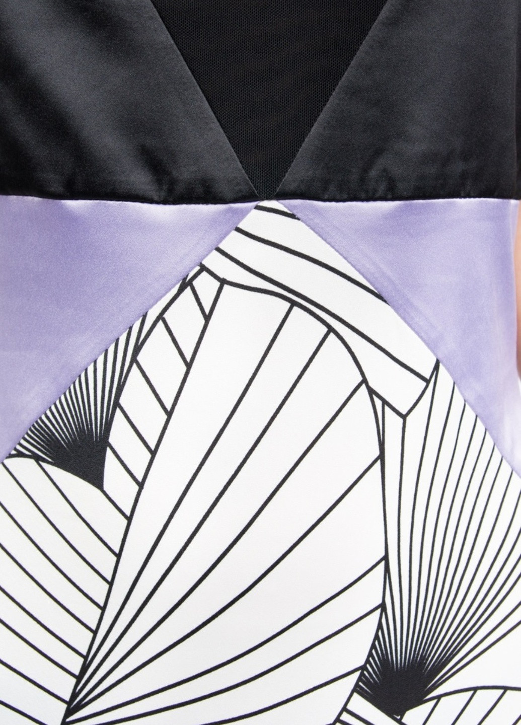 Комбинированное платье No Brand