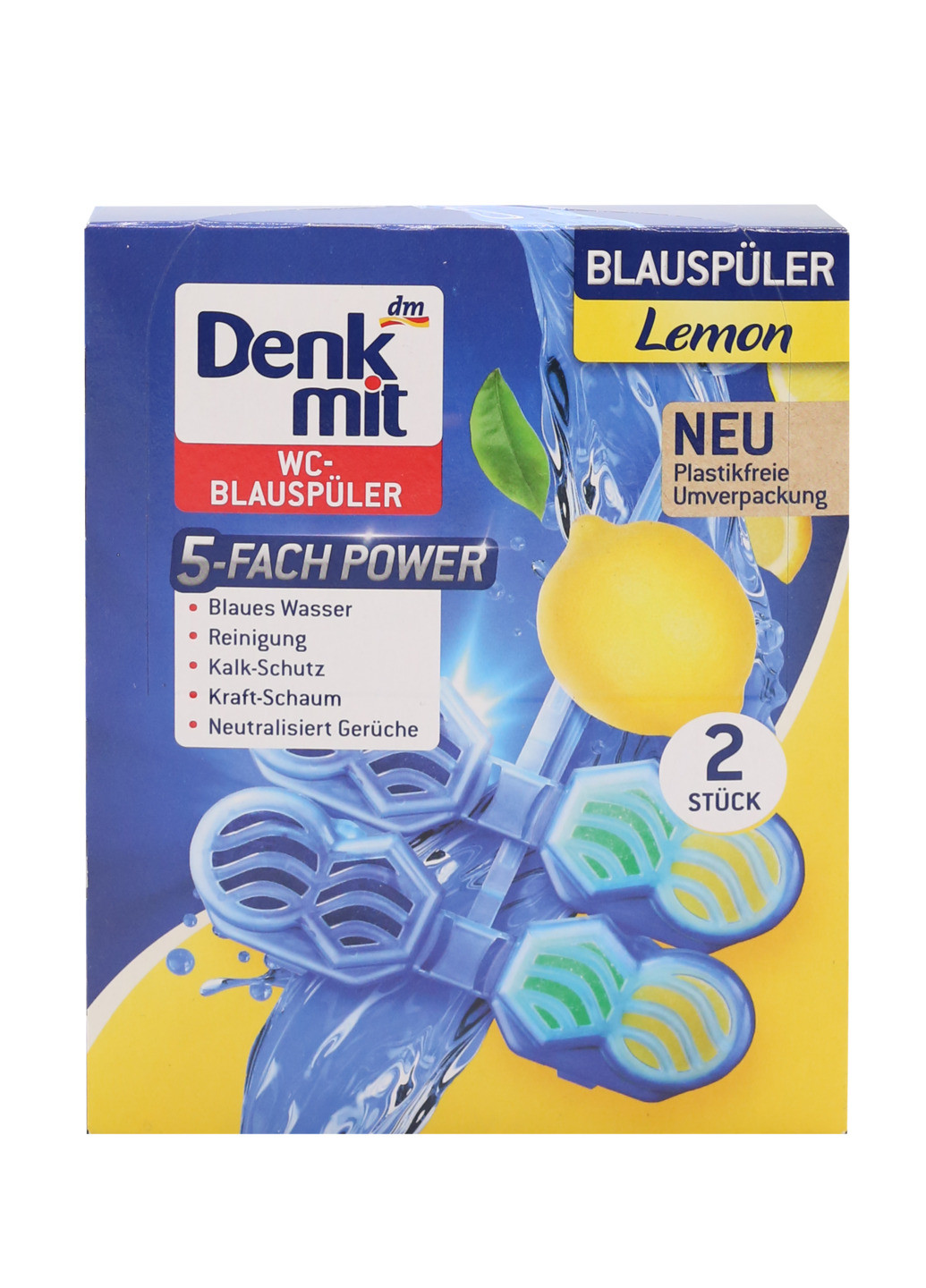 Туалетный блок для унитаза Lemon (2 шт) Denkmit (258079642)