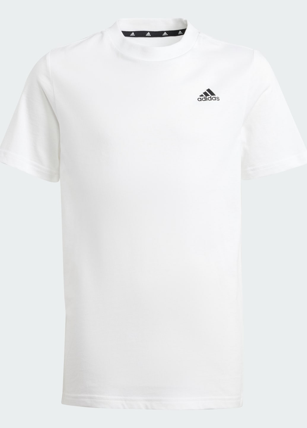 Біла демісезонна футболка essentials small logo cotton adidas