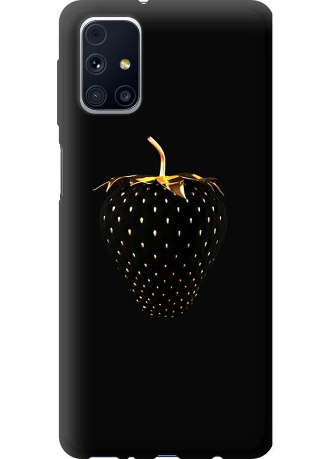 TPU чорний чохол 'Чорна полуниця' для Endorphone Samsung Galaxy M31s M317F (257840241)