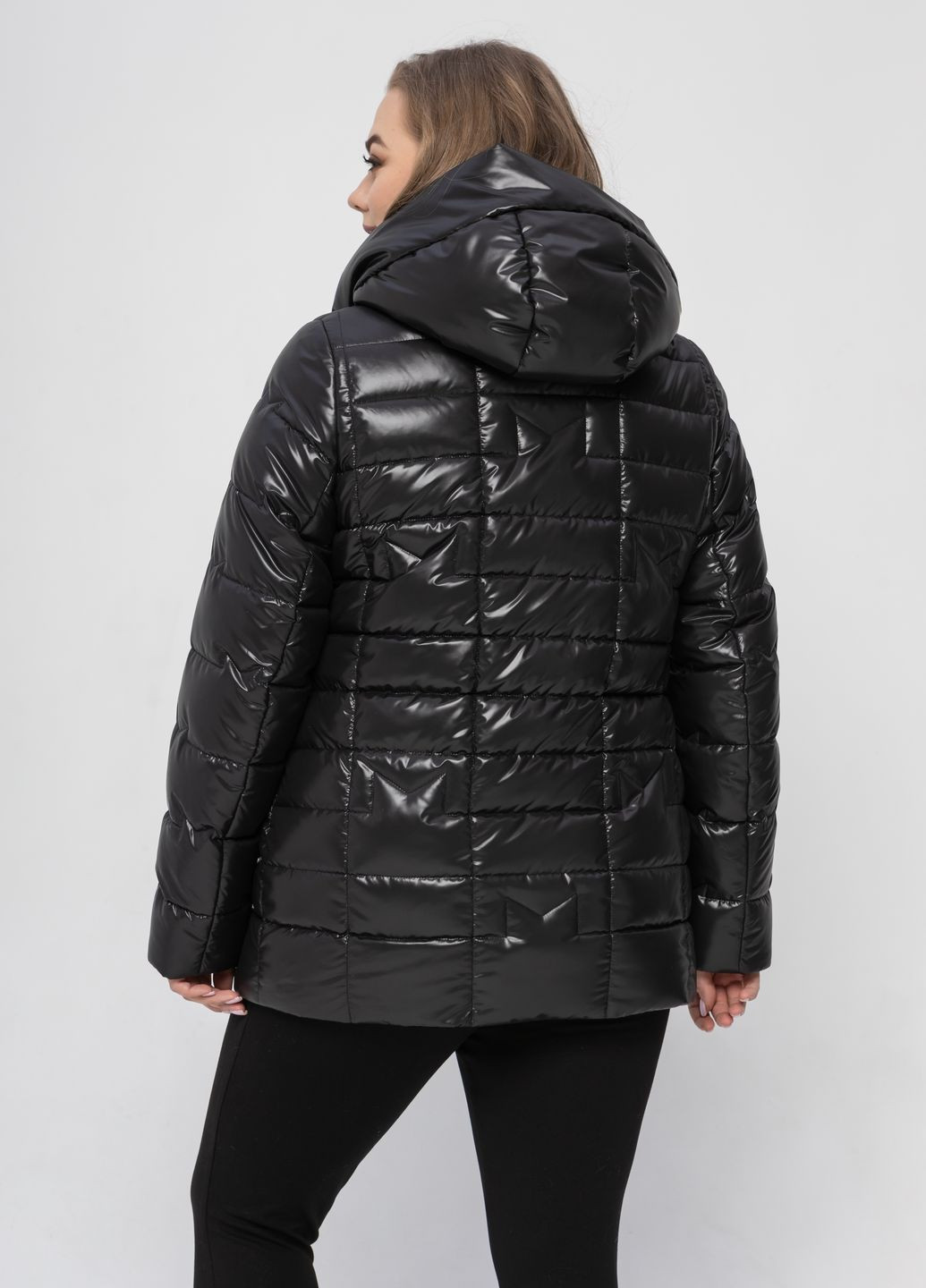 Черная демисезонная демисезонная женская кутка большого размера куртка-пиджак SK