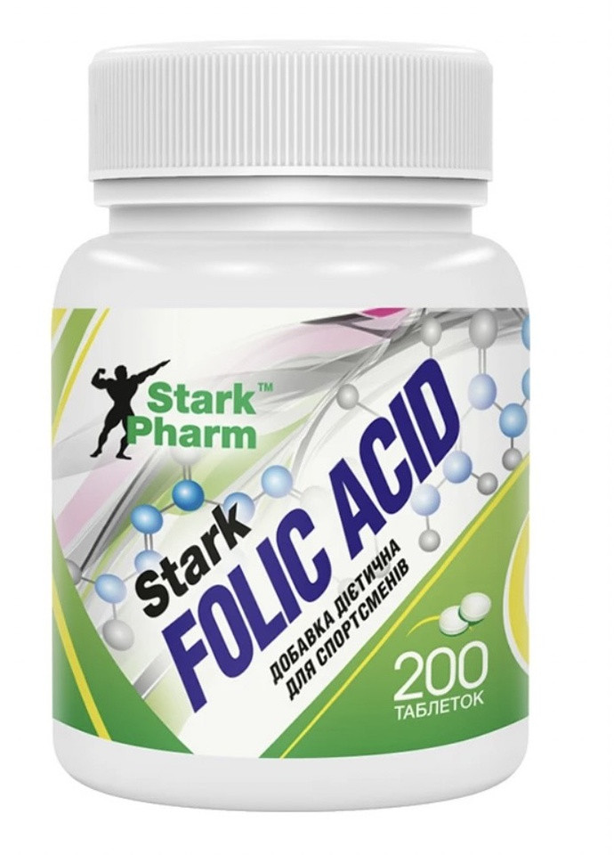 Фолиевая кислота Folic Acid 400 мкг 200 таблеток Stark Pharm (256754038)