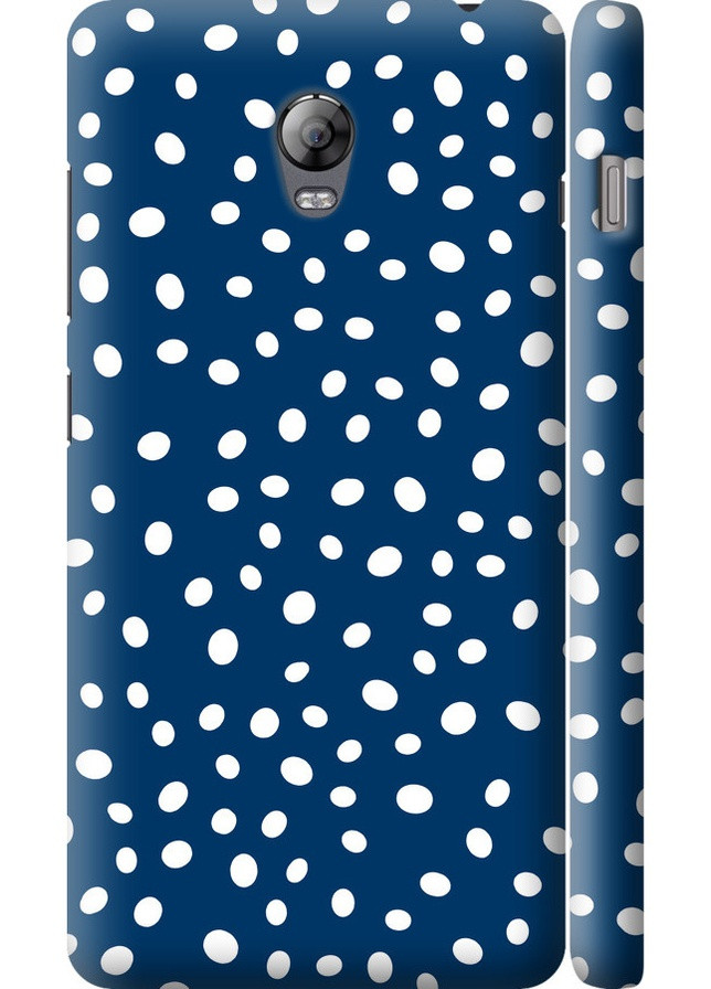 3D пластиковый матовый чехол 'Горошек v3' для Endorphone Lenovo Vibe P1 (258083865)