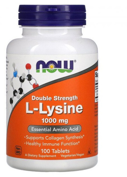 L-Lysine 1000 mg 100 Tabs Now Foods (256721677)
