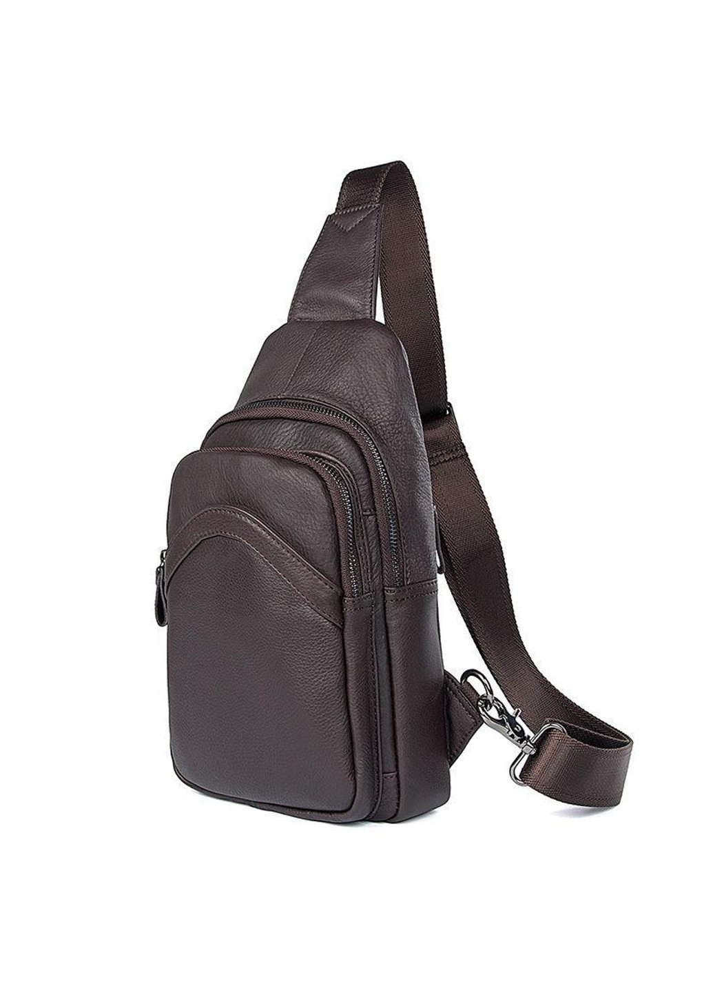 Кожаный коричневый мини-рюкзак jd4013q John McDee (263776816)