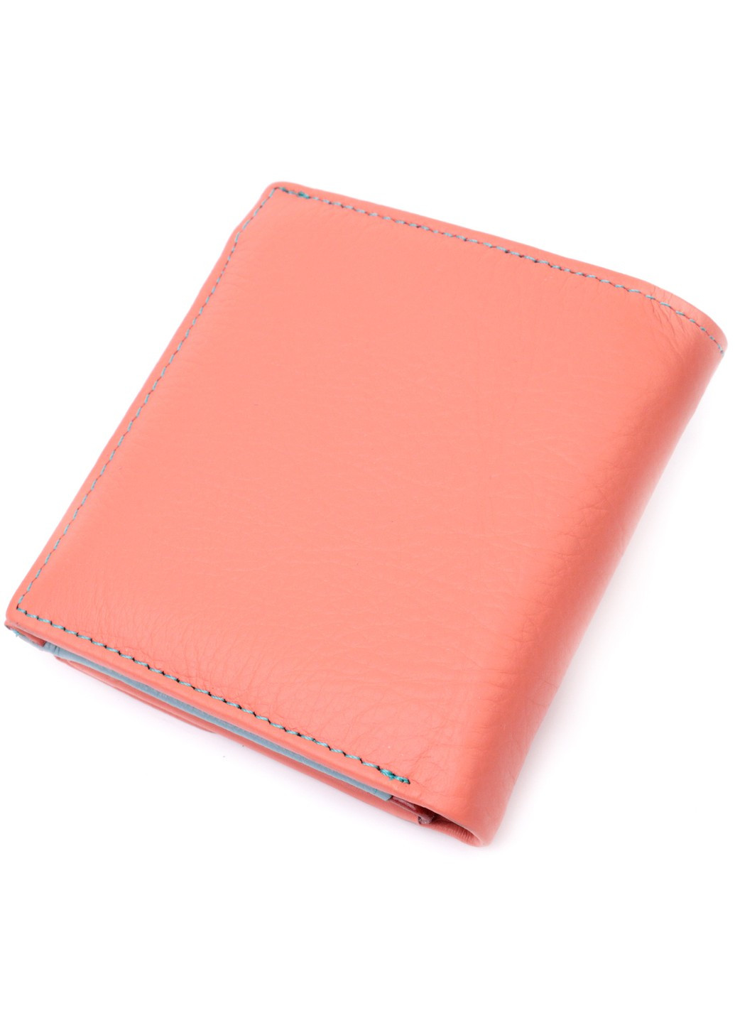 Яскравий жіночий гаманець середнього розміру із натуральної шкіри 19498 Помаранчевий st leather (278001108)