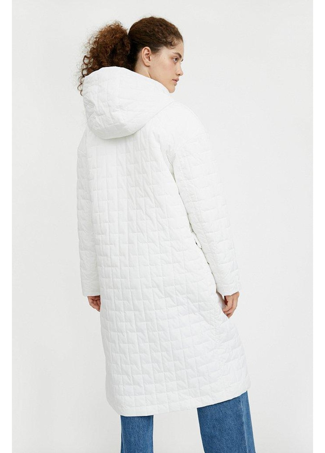 Біла демісезонна пальто a20-32026-201 Finn Flare